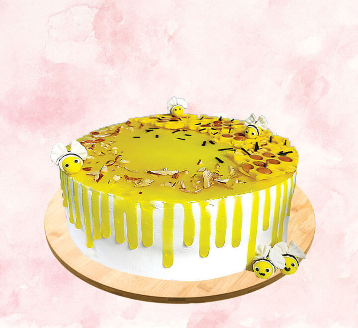 Honey Bee 1st Birthday Cake & Smash Cake - Decorated Cake - CakesDecor